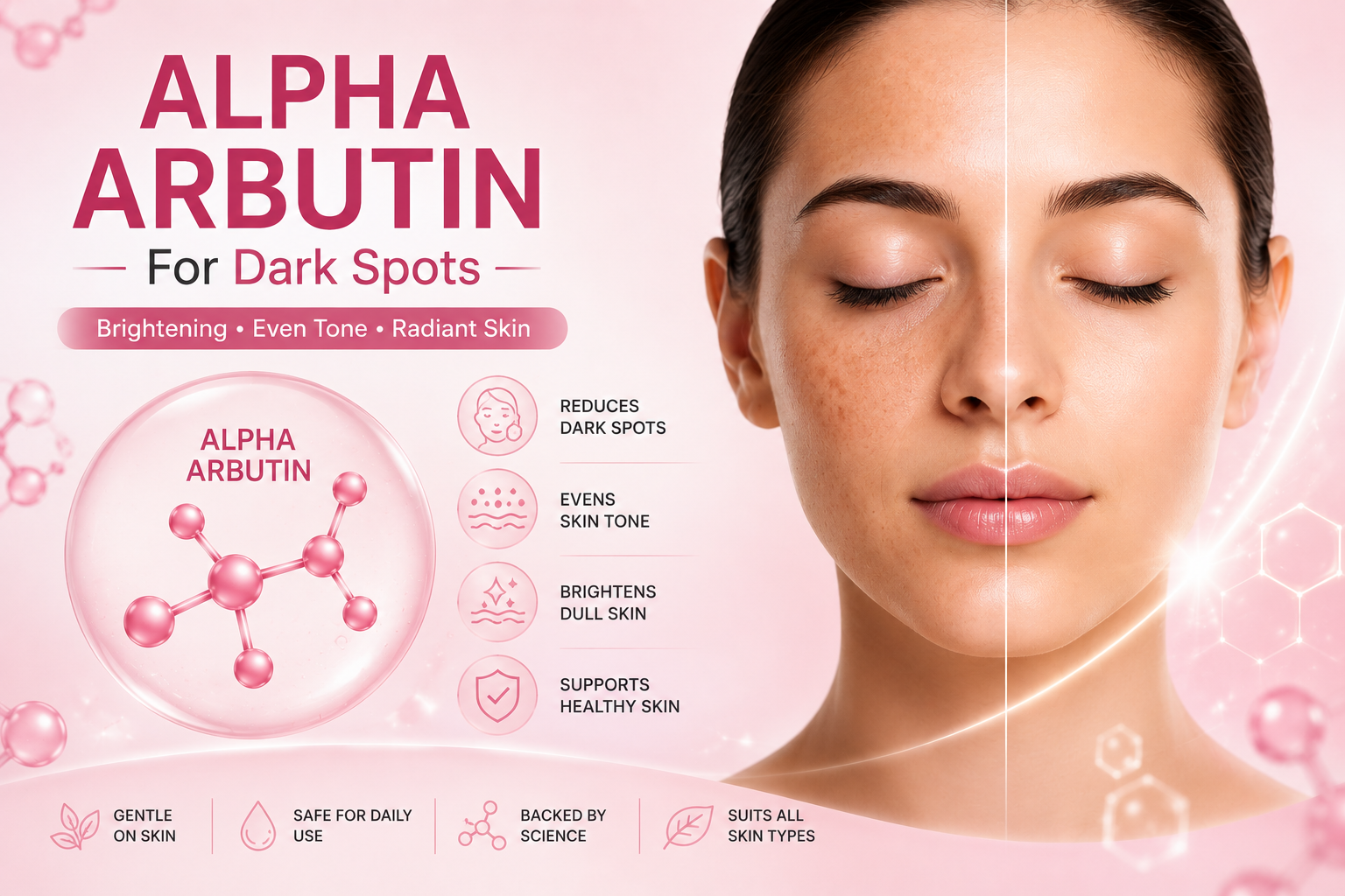 Alpha Arbutin for Dark Spots: Benefits, Uses & Skincare Guide
