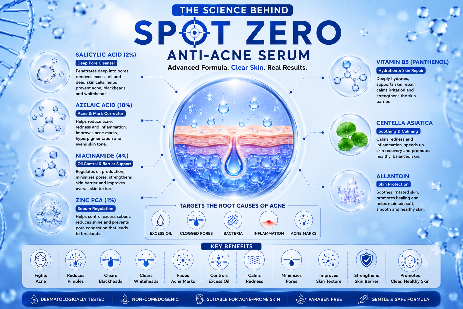 The Science Behind SPOT ZERO Anti-Acne Serum | Best Anti-Acne Serum in Pakistan | Star Life Care Sciences