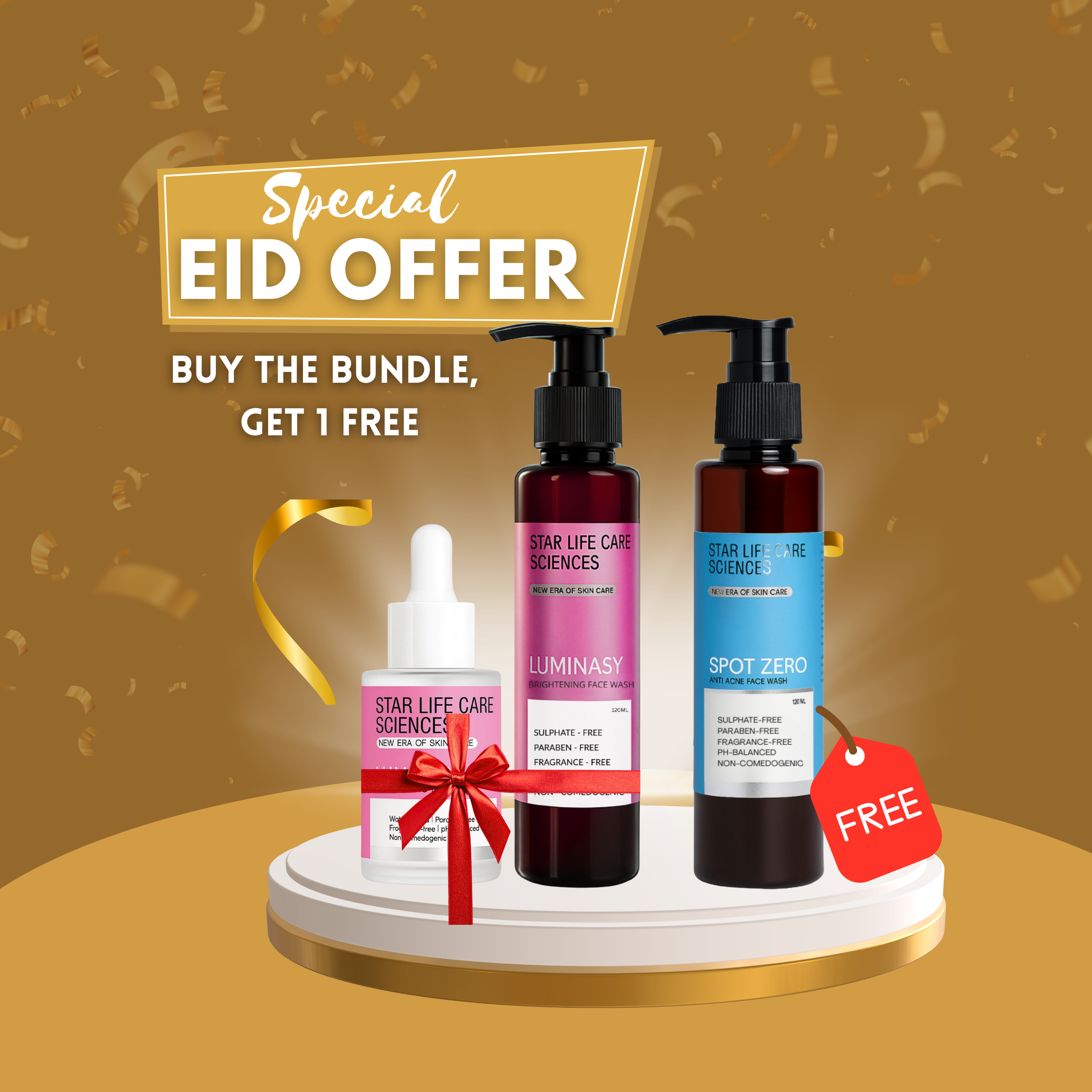 Eid Glow Bundle — Luminasy Face Wash and Serum + Spot Zero FREE