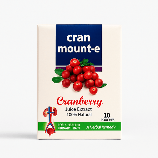 Cran Mount E by Star Life Care Sciences cranberry and vitamin E supplement to support urinary tract health, antioxidant protection, and overall wellness.