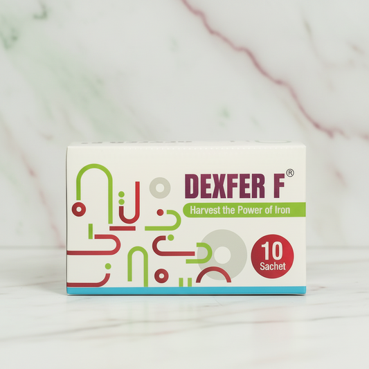 Dexfer F by Star Life Care Sciences iron and folic acid supplement to support healthy red blood cell production, energy, and overall wellness.