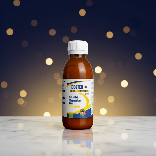 Dosteo by Star Life Care Sciences dietary supplement formulated to support bone health, joint health, and overall wellness.