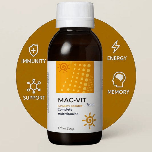 Mac - Vit dietary supplement by Star Life Care Sciences with essential vitamins for overall health and well-being.